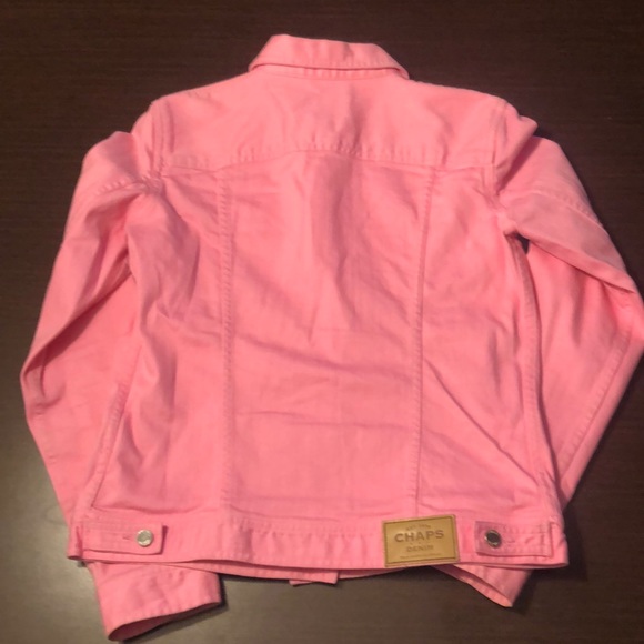 Chaps Pink Denim Jacket size Small - Picture 6 of 9